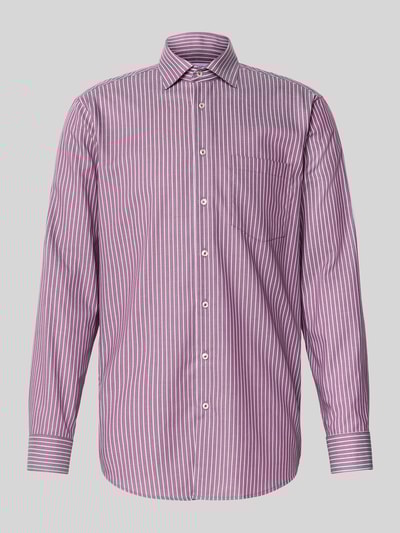 SEIDENSTICKER REGULAR FIT Regular Business-Hemd mit Kentkragen und Brusttasche Rot 2