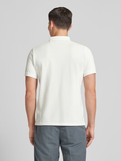 s.Oliver RED LABEL Poloshirt mit Label-Stitching Weiss 5