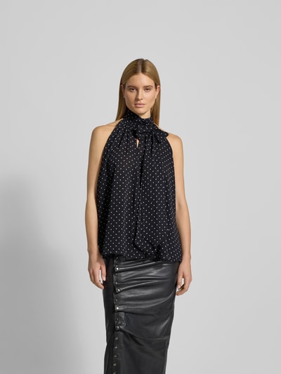 ROTATE Bluse mit floralem Allover-Print Black 4