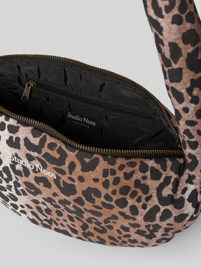 STUDIO NOOS Torba na długim pasku z wyhaftowanym logo Orzechowy 5