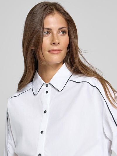 Marc Cain Hemdbluse mit Knopfleiste Weiss 3