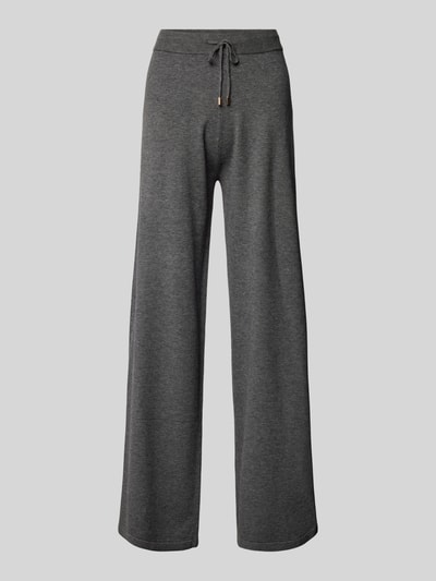 LIU JO SPORT Wide leg sweatpants met tunnelkoord Antraciet gemêleerd - 2