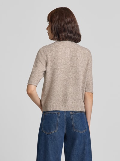 VERO MODA regular fit gebreid jack met korte mouw model 'VMDOFFY' Zand - 5