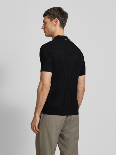 Antony Morato Slim fit poloshirt met structuurmotief Zwart - 5