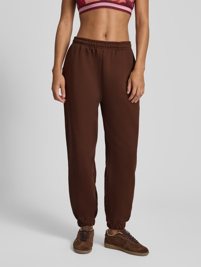 LeGer by Lena Gercke Sweatpants met elastische band, model 'Maxime' Donkerbruin - 4