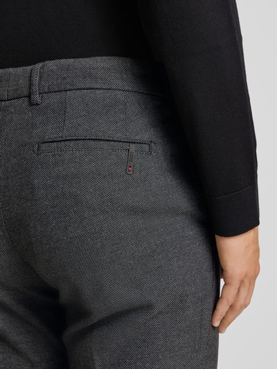 Cinque Slim fit stoffen broek met persplooien, model 'BRAVO' Antraciet - 3