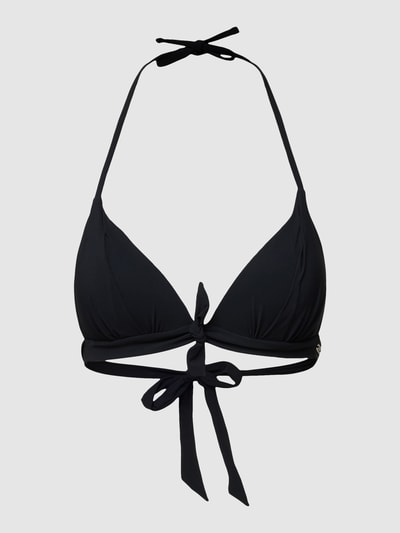 Banana Moon Bikini-Oberteil in unifarbenem Design Modell 'MISKO' Black 1