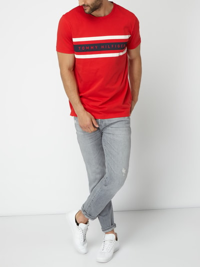 Tommy Hilfiger T-Shirt mit Logo-Print Rot 1