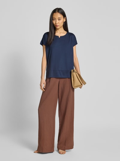 Tom Tailor T-shirt o kroju regular fit z mieszanki modalu Ciemnoniebieski 1