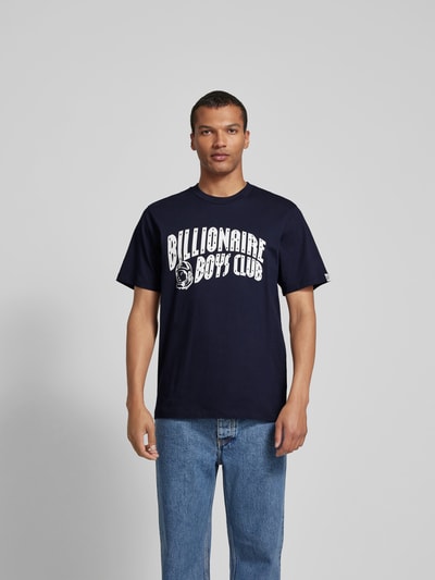 Billionaire Boys Club T-Shirt mit Label-Print Dunkelblau 4