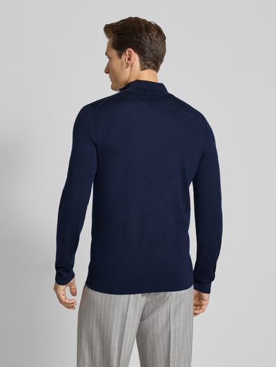 SELECTED HOMME Regular fit schipperstrui van zuivere merinowol, model 'TRAY' Donkerblauw - 5