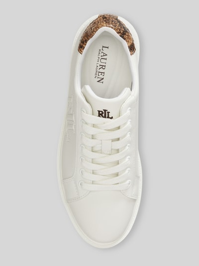 Lauren Ralph Lauren Sneaker aus echtem Rindsleder Modell 'AINSLEY' Weiss 3