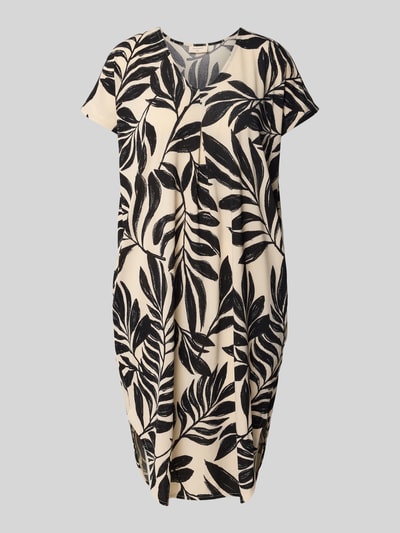 FREE/QUENT Knielanges Kleid mit V-Ausschnitt Modell 'Floi' Black 2