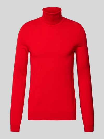 HUGO Wollpullover mit Rollkragen Modell 'San Thomas' Rot 2