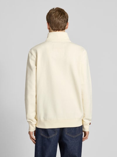 Superdry Sweatshirt mit Troyer-Kragen und Logo-Stitching Offwhite 5