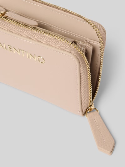 VALENTINO BAGS Portemonnaie mit Label-Applikation Modell 'ZERO' Beige 3