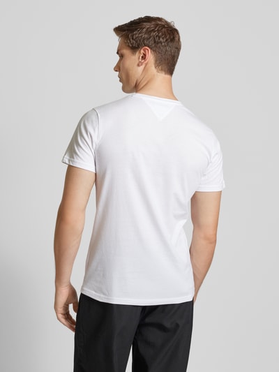 Tommy Jeans T-Shirt mit Label-Stitching Gruen 5