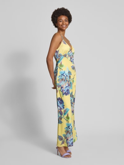 Bardot Cocktailkleid mit V-Ausschnitt Modell 'WINTOUR' GELB 1