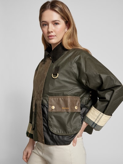 Barbour Jacke mit Umlegekragen Modell 'ALMA' Oliv 3