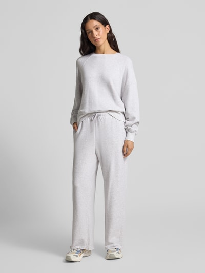 American Vintage Sweatbroek met elastische band Lichtgrijs gemêleerd - 1