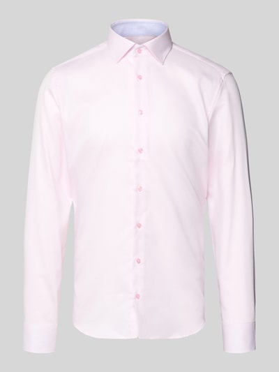 SEIDENSTICKER Slim fit zakelijk overhemd van katoen met kentkraag Roze - 2