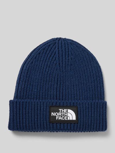 The North Face Strickmütze mit Label-Patch Dunkelblau 1