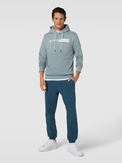 Tom Tailor Hoodie mit Label-Print Mint 1