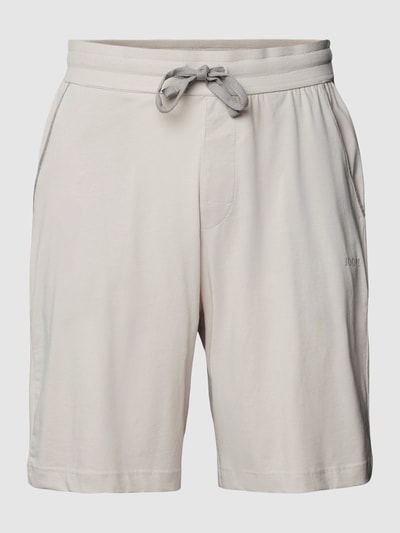 JOOP! Collection Sweatshorts mit Label-Print Ecru 2