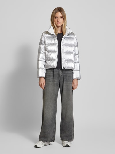 Marc Cain Steppjacke in metallic Silber 1