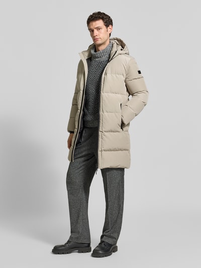 NAUTGÅRD Jacke mit Kapuze und Label-Patch Mittelgrau 1