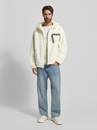 CARLO COLUCCI Oversized fleecejack van tedyybont Offwhite - 1