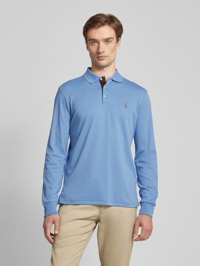 Polo Ralph Lauren Poloshirt met labelstitching Lichtblauw - 4