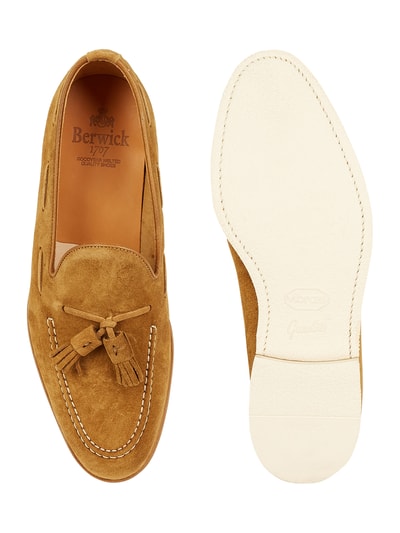 Berwick Loafers aus Leder Beige 4