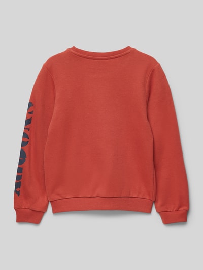 s.Oliver RED LABEL Sweatshirt mit Motiv-Print Rostrot 3