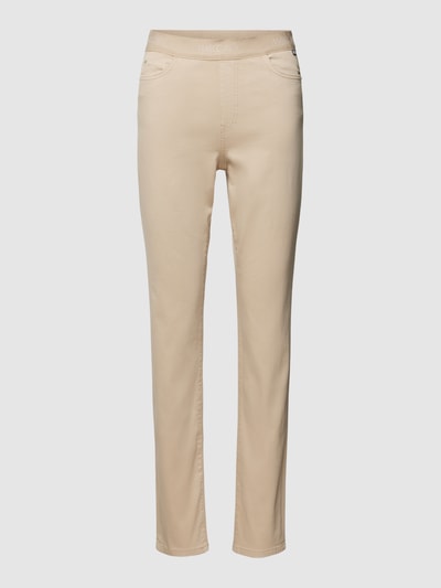 Marc Cain Jeans mit elastischem Bund Modell 'SIENA' Beige 2