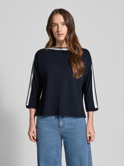 someday. relaxed fit pullover van viscosemix model 'Kelva' Marineblauw - 4
