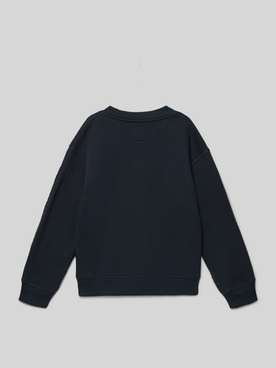 Garcia Sweatshirt mit gerippten Abschlüssen Dunkelblau 3