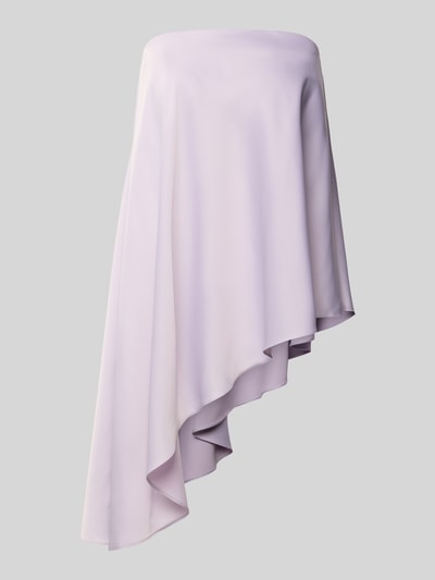 Produktfoto, fliederfarbenes Damen Top von YAS, fließender Stoff im Asymmetrischer-Look, Stretch-Anteil, Modell 'PELLA 2 IN 1', 2-in-1-Funktion