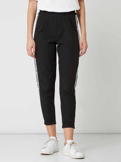 OH APRIL Jogpants mit Kontraststreifen Modell 'In girls we trust'  Black 4