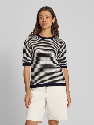 Christian Berg Woman Sweter z dzianiny z rękawem o dł. 1/2 Ciemnoniebieski 4