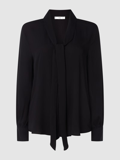 Mango Blusenshirt mit Schluppe Modell 'Sonia' Black 1