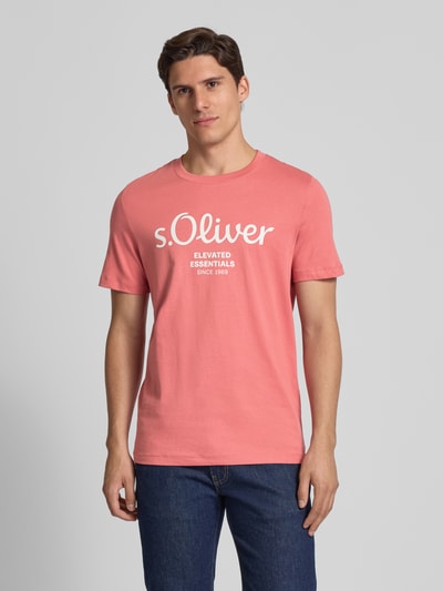 s.Oliver RED LABEL Regular Fit T-Shirt aus reiner Baumwolle Altrosa 4