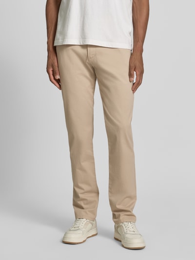 bugatti Regular Fit Hose mit Eingrifftaschen Modell 'CORDOBA' Beige 4