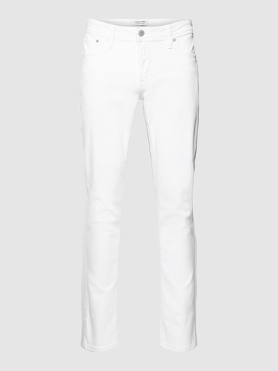 Jack & Jones Slim Fit Jeans im 5-Pocket-Design Modell 'GLENN' Weiss 2
