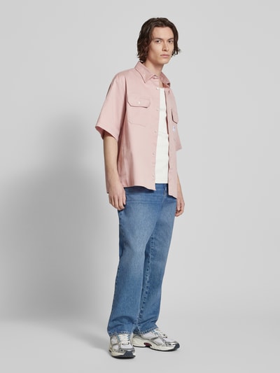 Hugo Blue Regular Fit Freizeithemd mit 1/2-Arm Modell 'Ekyno' Rosa 1