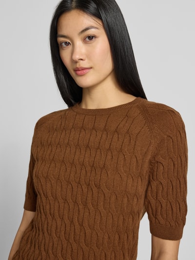 Rich & Royal Slim Fit Pullover aus Woll-Mix mit Kaschmir-Anteil Camel 3