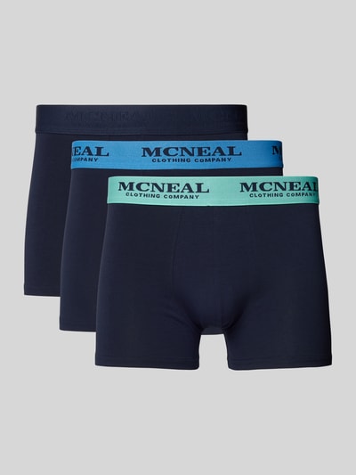 MCNEAL Trunks mit elastischem Label-Bund im 3er-Pack Marine 1