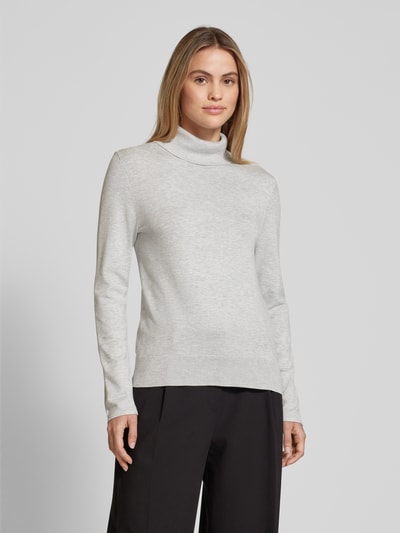 s.Oliver BLACK LABEL Rollkragenpullover in unifarbenem Design Mittelgrau 4