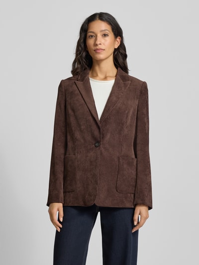 Luisa Cerano Blazer mit Reverskragen Dunkelbraun 4