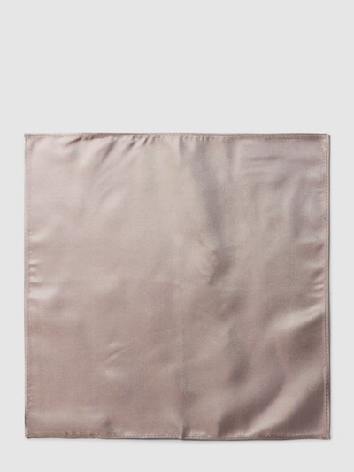 MONTI Einstecktuch aus Seide in quadratischer Form Taupe 2
